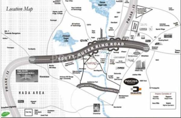 Dhaatri Lunetta Villas Location Plan