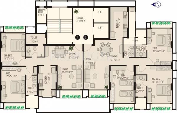 Images for Cluster Plan of PR Lido Towers