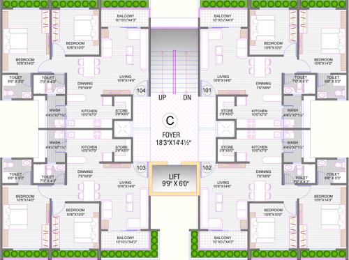  jaldeep-icon Images for Cluster Plan of Shree Radha Jaldeep Icon