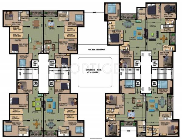  grand Wing A Cluster Plan