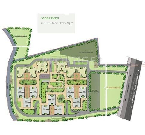  beryl Images for Master Plan of Sobha Beryl
