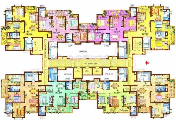 Images for Cluster Plan of Eros Group WoodBury Tower Images for Cluster Plan of Eros Group WoodBury Tower