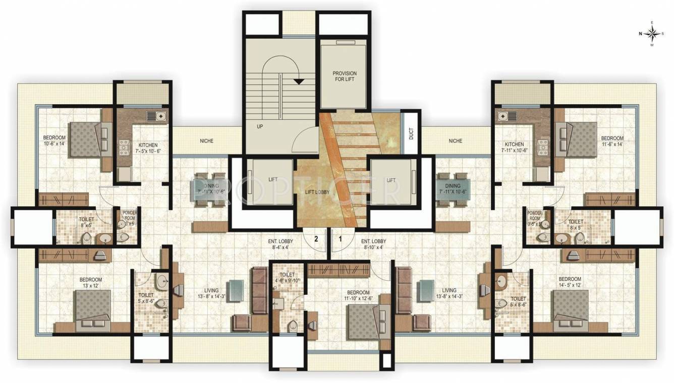 Images for Cluster Plan of Essgee Yash Heights