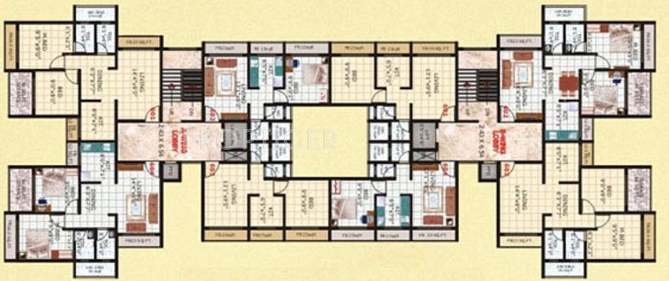 Images for Cluster Plan of Shanti Riddhi Siddhi Apartment