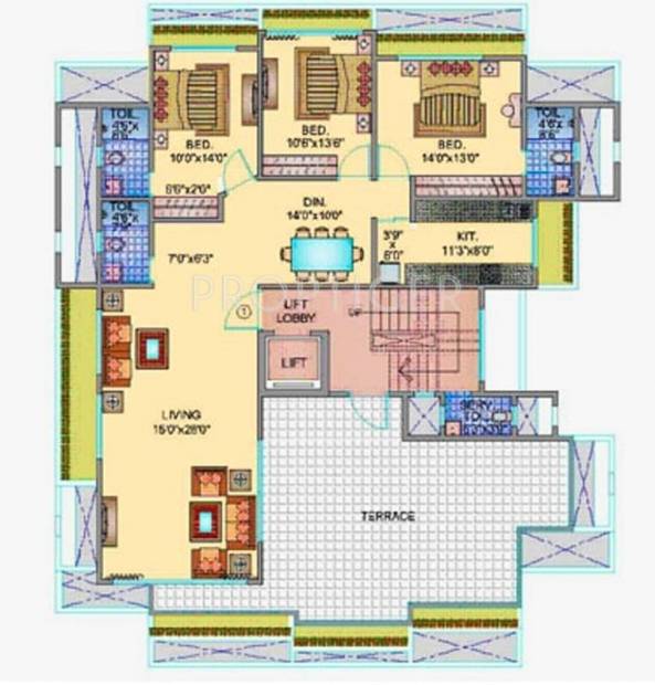 Images for Cluster Plan of Trisons Chalet Gilda