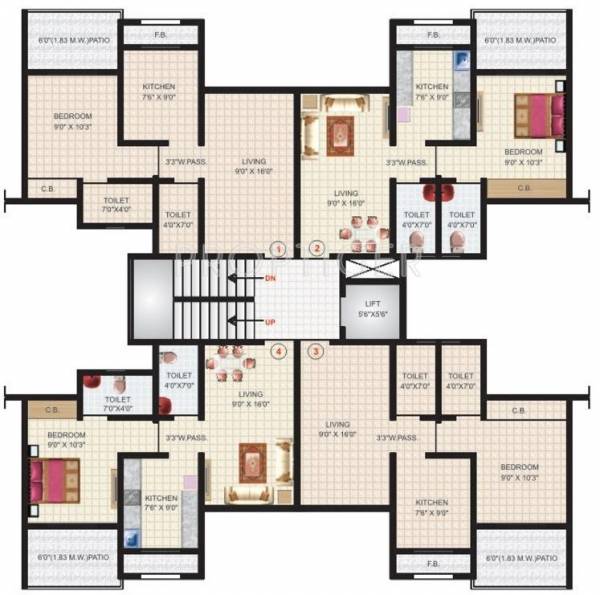 Images for Cluster Plan of Ashapura Crown City