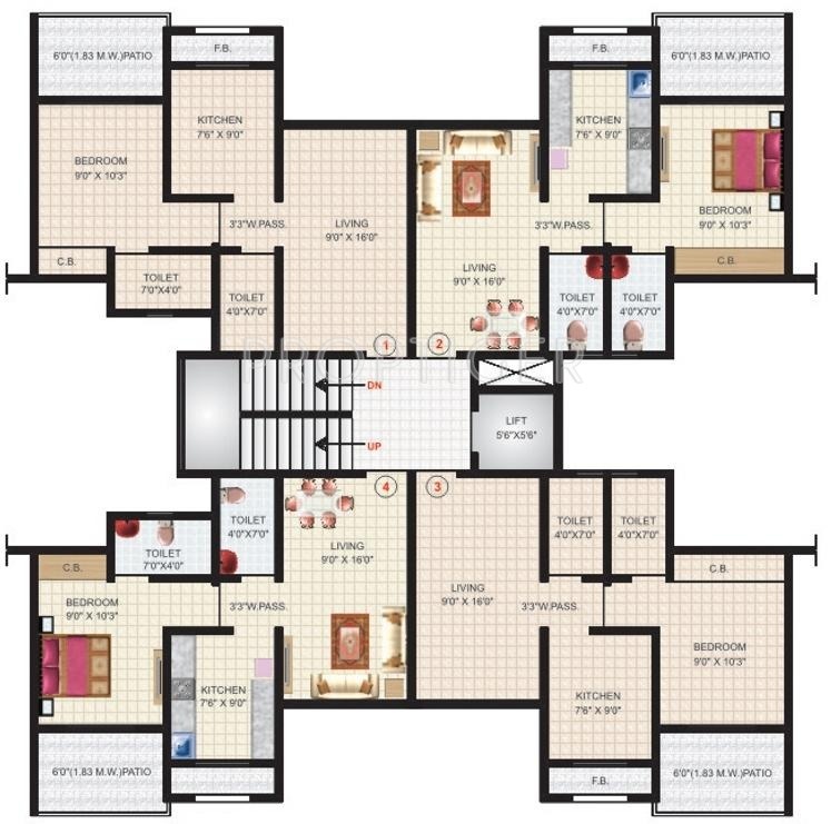 Images for Cluster Plan of Ashapura Crown City