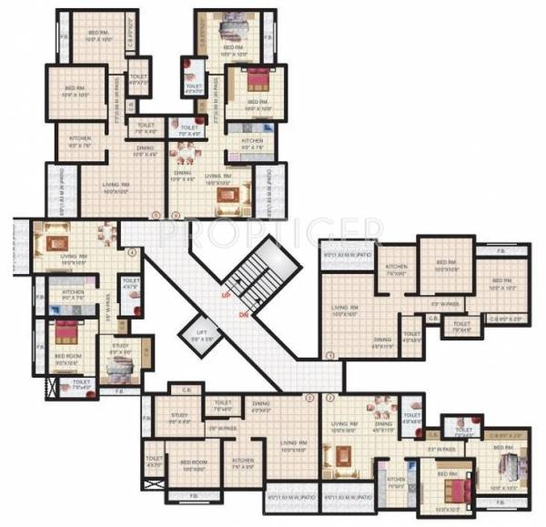 Images for Cluster Plan of Ashapura Crown City