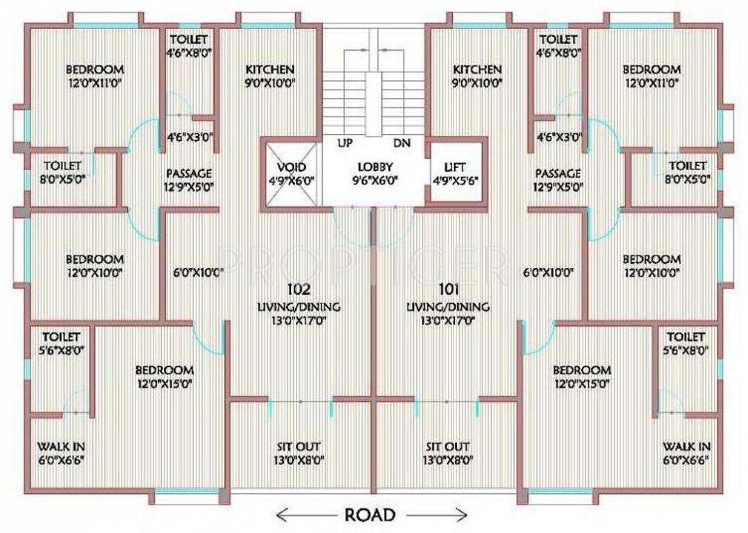  haridwar Single Tower Cluster Plan