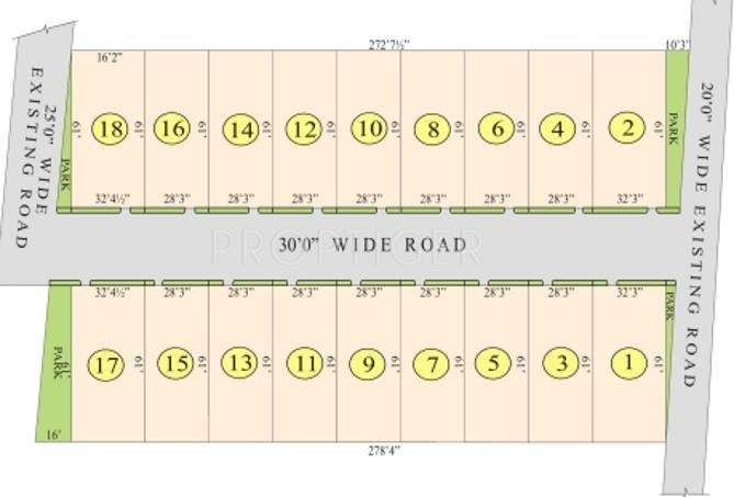 Kalyan Constructions Kalyans Sreelakshmi Tranquil Layout Plan