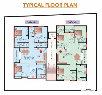 Images for Cluster Plan of Kalyan Constructions Kalyans Sreelakshmi Golden Edifice