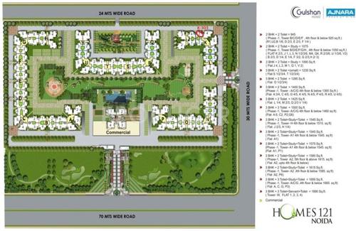 homes121 Images for Master Plan of Ajnara Homes121