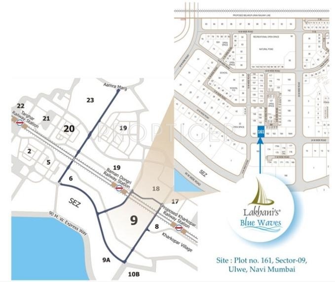  blue-waves Images for Location Plan of Lakhani Blue Waves