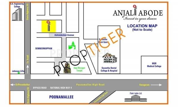 Parjay Promoters Anjali Abode Location Plan