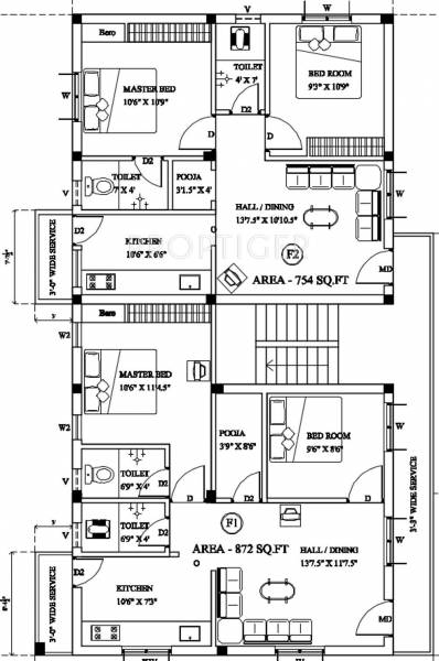 Images for Cluster Plan of Ganga Chennai Ragamalika
