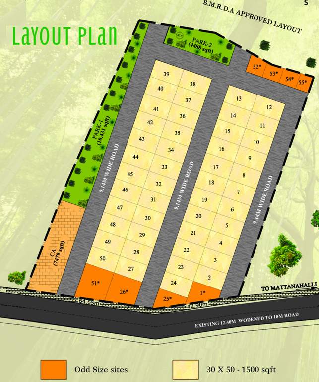 greens Images for Layout Plan of Heritage Greens