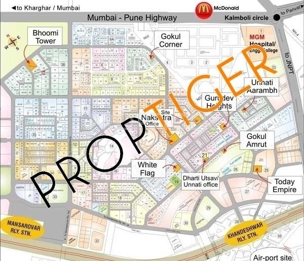 Images for Location Plan of Reputed Builder Gokul Amrut Kamothe