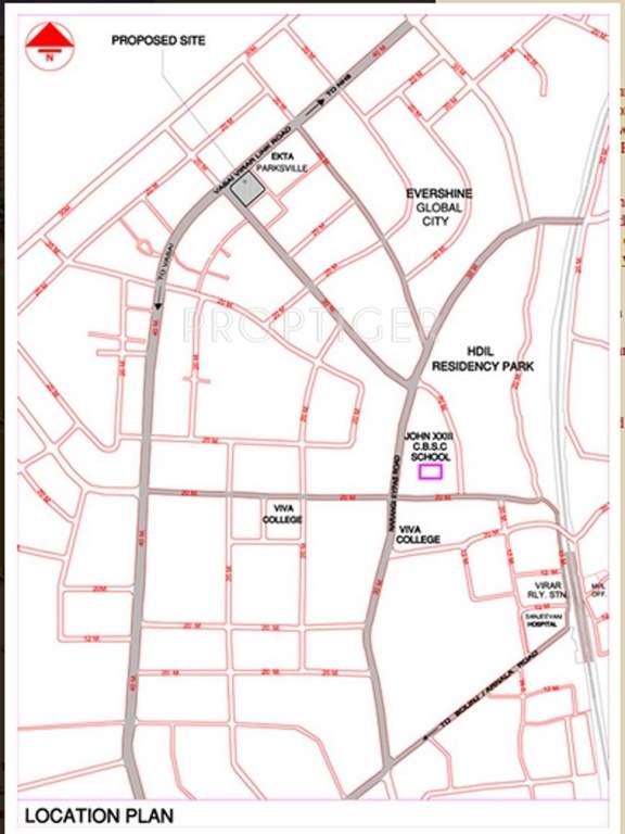  greens Images for Location Plan of Shree Shakun Greens