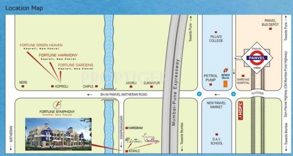 Fortune Infra Symphony Location Plan