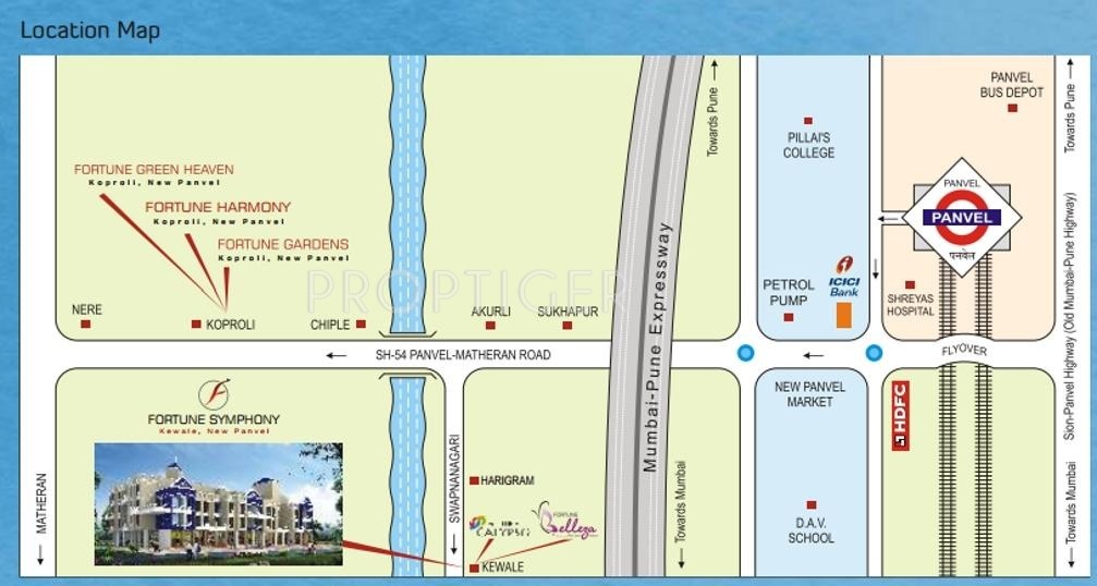 Fortune Infra Symphony Location Plan
