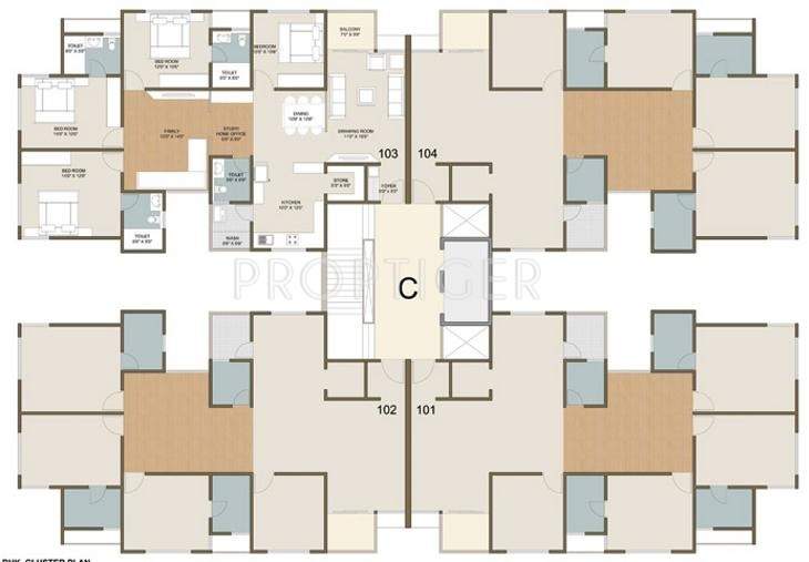  pebble bay phase 2 Images for Cluster Plan of Kavisha Pebble Bay