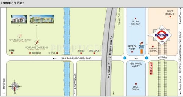 Fortune Infra Gardens Location Plan
