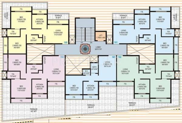 Images for Cluster Plan of Earth Builders Paarvati Aangan