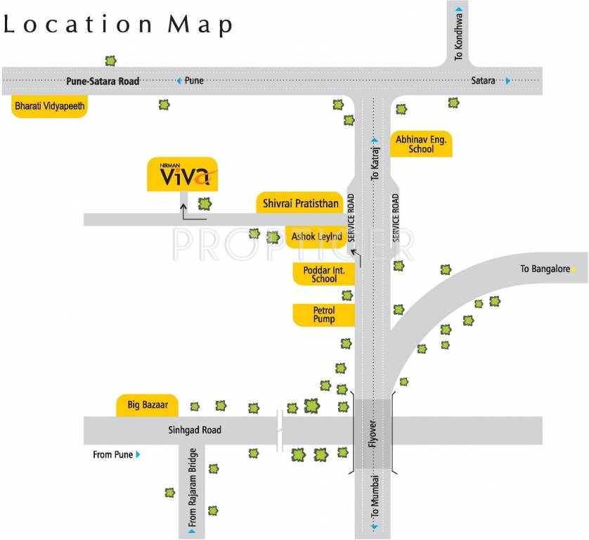 Nirman Developers Viva Phase II Location Plan