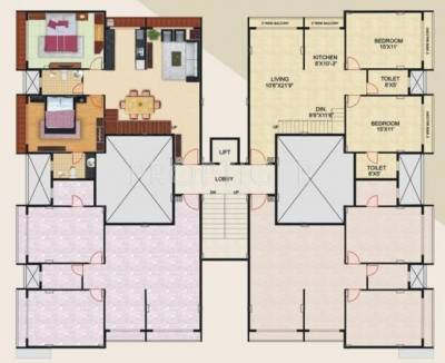 Images for Cluster Plan of Ashapura Park West Apartments