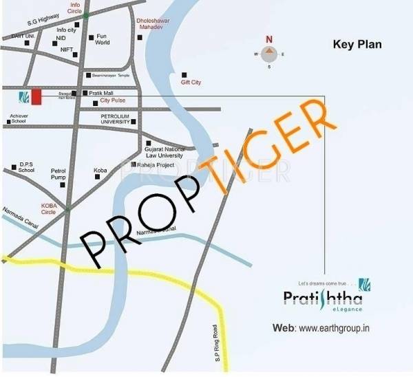 Location Plan Earth Builders Pratishtha Elegance Location Plan