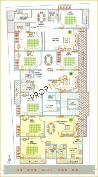 Images for Cluster Plan of Sreenidhi Sreenidhi Residency
