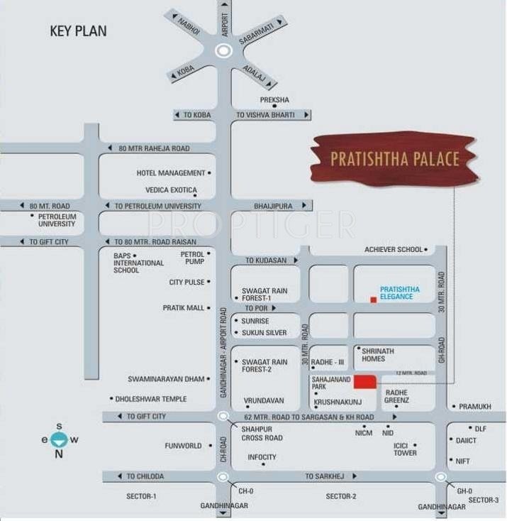 Earth Builders Prathishtha Palace Location Plan