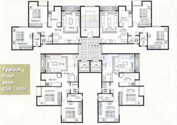 Images for Cluster Plan of Metro Construction Company Metro Tulsi Heights