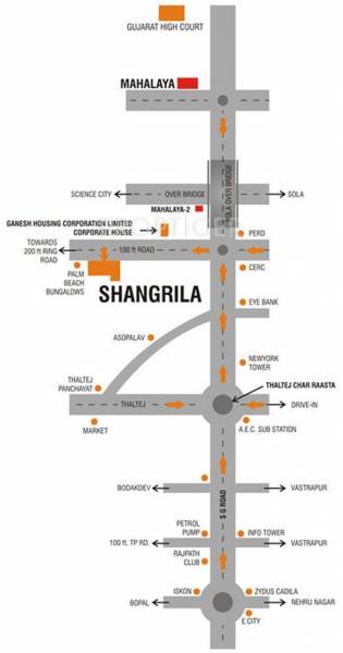 Location Plan Ganesh Housing Shangrila Location Plan