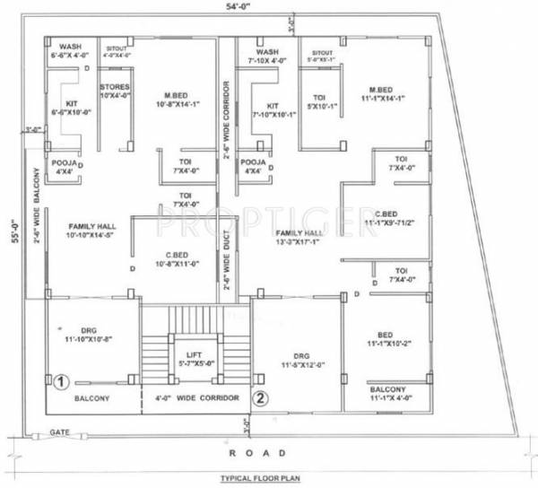  residency Single Block Cluster Plan