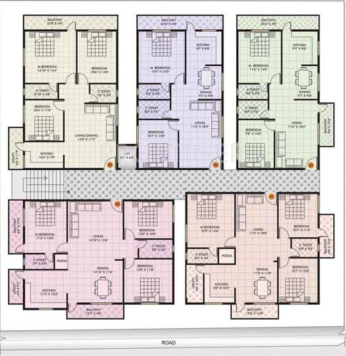 Images for Cluster Plan of Blue Stone White Orchid