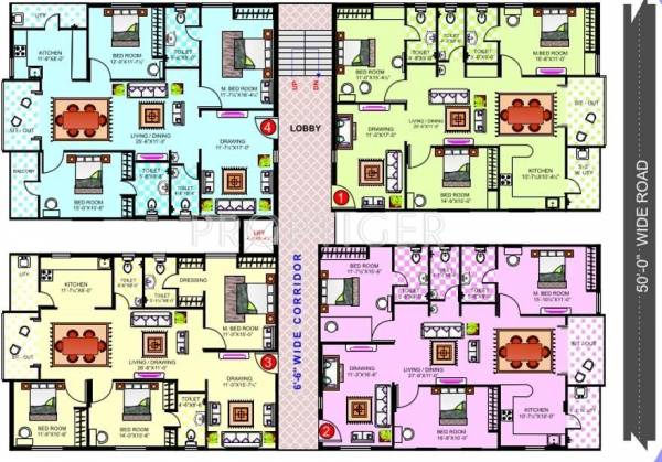 Images for Cluster Plan of Gauthami Babu Rao Mansion