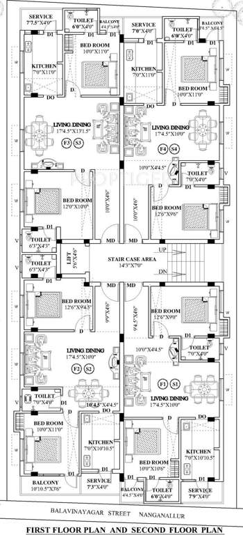 Images for Cluster Plan of Guru Homes Gayathri Apartments