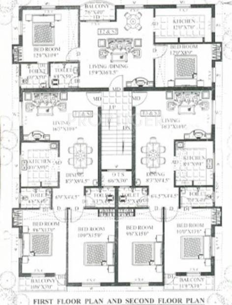 Images for Cluster Plan of Guru Homes Guru Sakthi Apartments