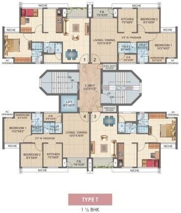 Images for Cluster Plan of Laxmi Housing Avenue D