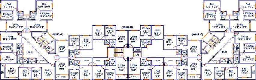 Images for Cluster Plan of Adiraj Builders Jeenaam Adiraj Ascent