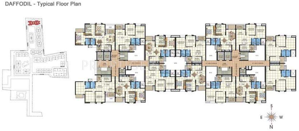  residency Daffodil Block 2 Cluster Plan