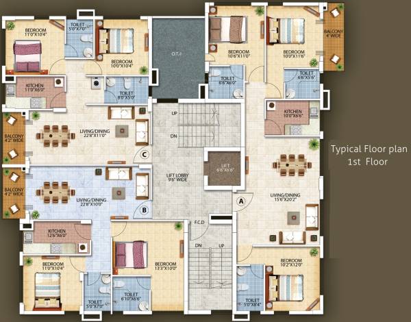 Images for Cluster Plan of Oswal Orchard Residency