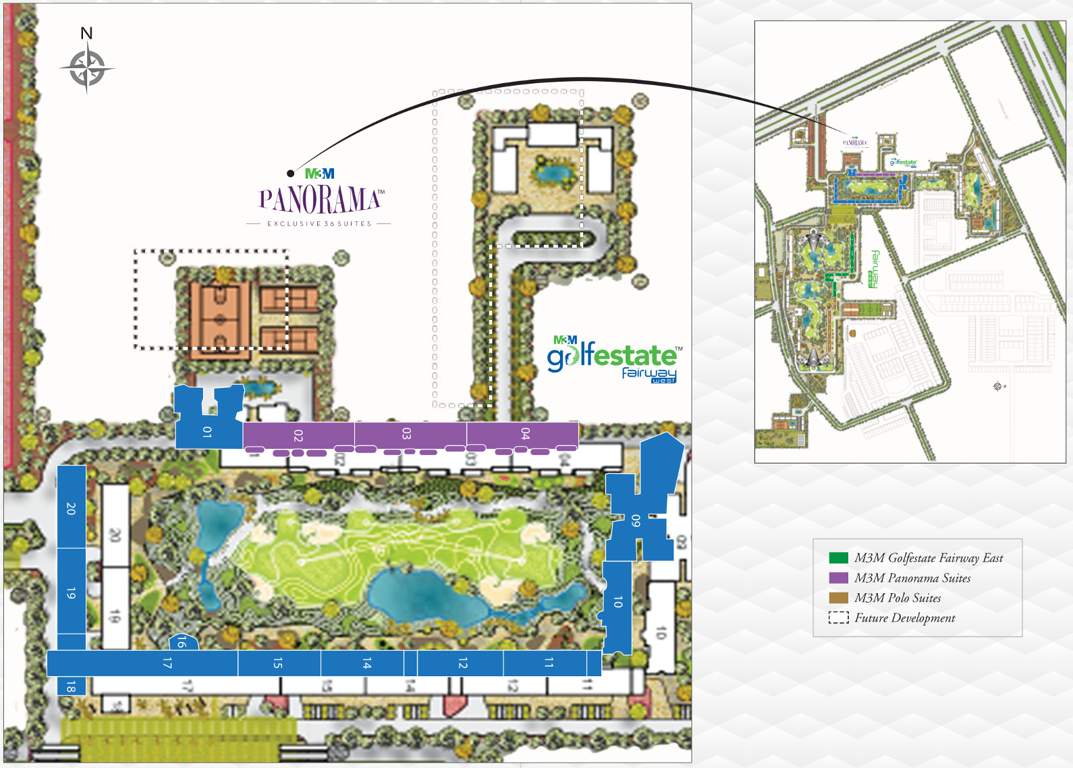  panorama suites Images for Master Plan of M3M Panorama Suites