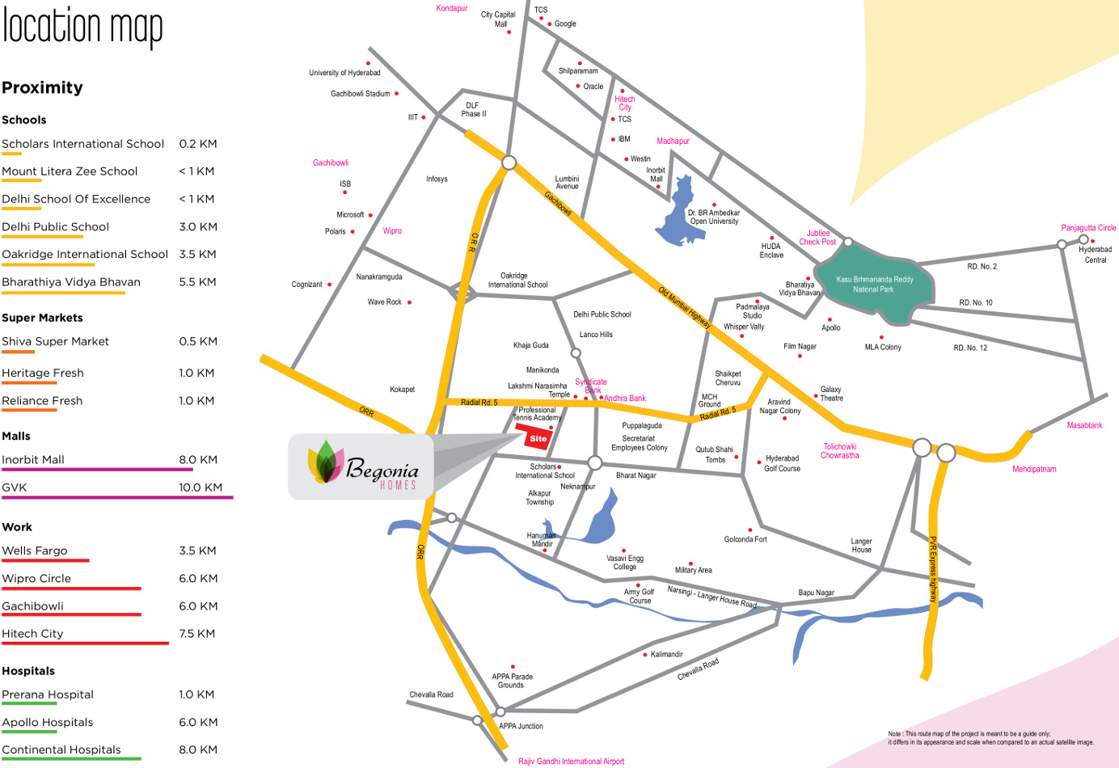  begonia homes Images for Location Plan of Anusha Begonia Homes