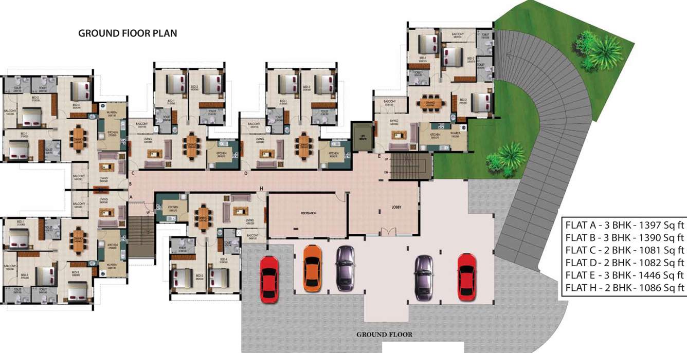 sanrock heritage Sanrock Heritage Cluster Plan for Ground Floor