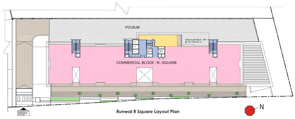 r square Layout Plan