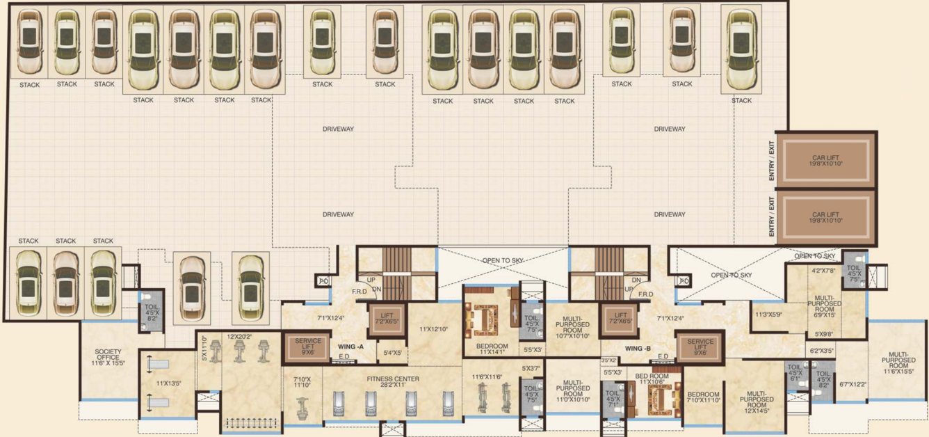 Images for Cluster Plan of Safal Sky Ameya Chs Ltd