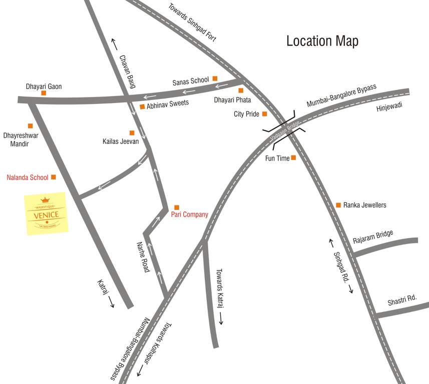  venice Images for Location Plan of Majestique Venice