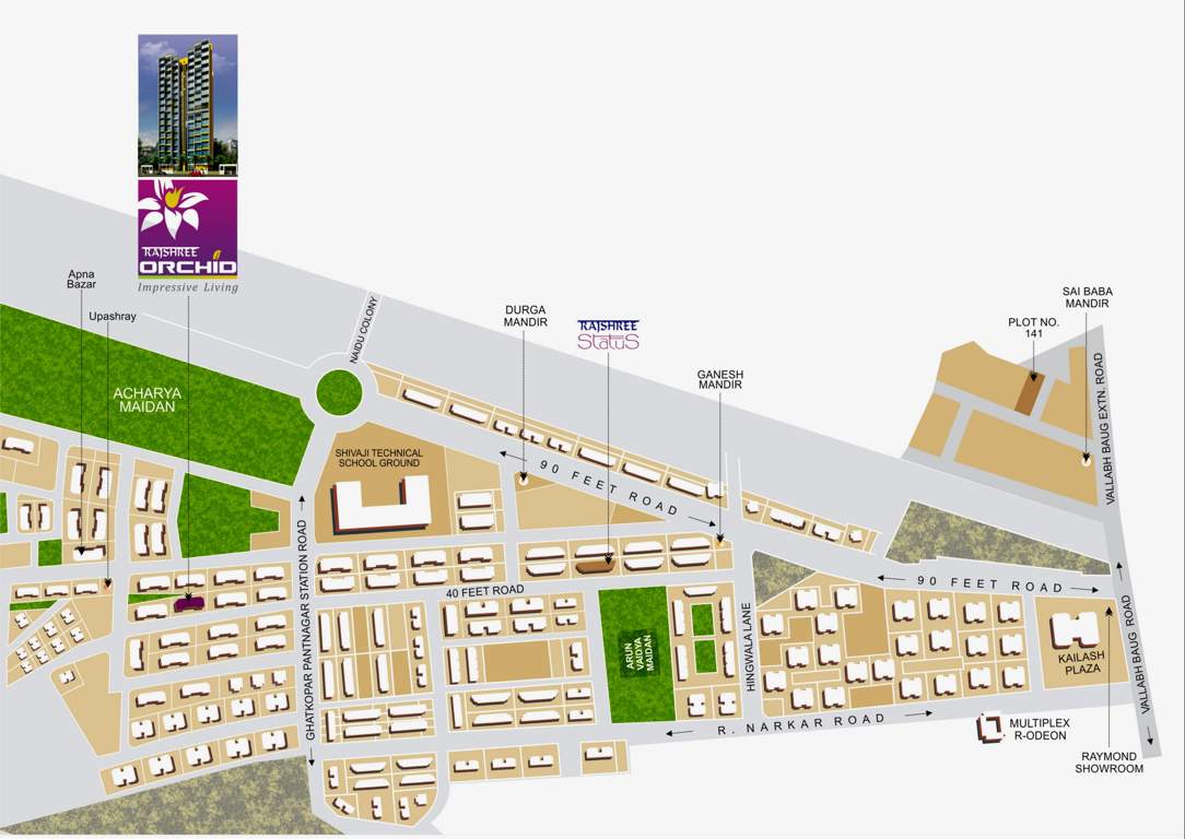  orchid Images for Location Plan of Rajshree Orchid